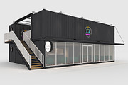 3D Model Container Cafe 13, an Architecture 3D Model by SR 3D Visual (Thumbnail 1 of 20)