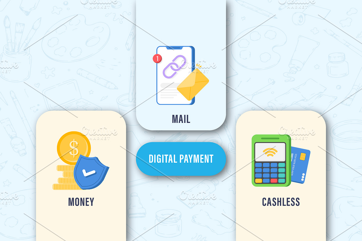 Digital Payment, a Finance Illustration by pictranoosa_studio (Photo 2 of 3)