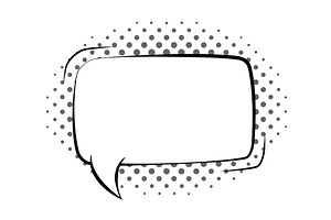 Comics book speech bubble, an Illustration by Things for designers