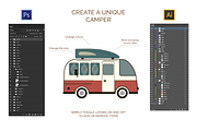 Camper Van Creator, an Illustration by lokfrid (Thumbnail 3 of 8)