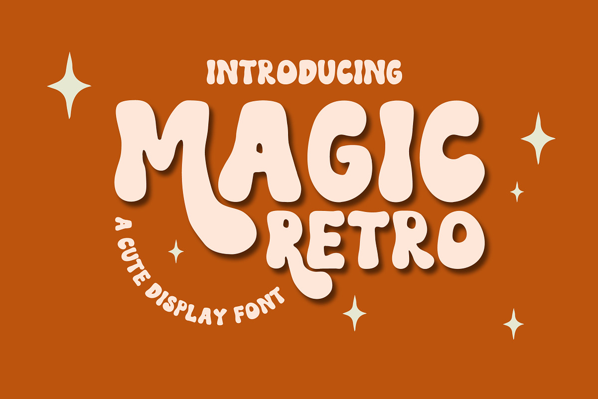 Magic Retro, a Script Font by Mini_World (Photo 1 of 6)