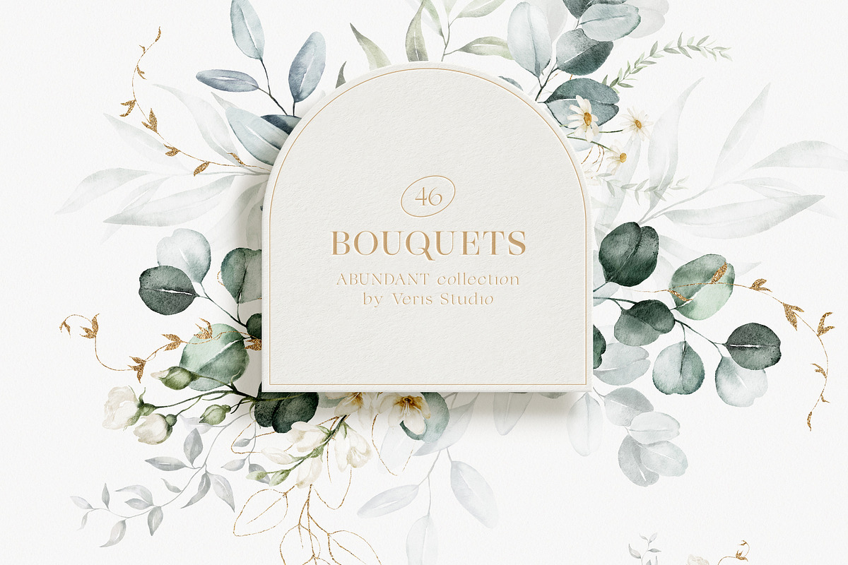 BUNDLE Watercolor Floral Graphic, a Decorative Illustration by Veris Studio (Photo 3 of 35)
