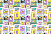 Frames Back to School Seamless, a Pattern Graphic by Coastal 5 Designs (Thumbnail 2 of 3)