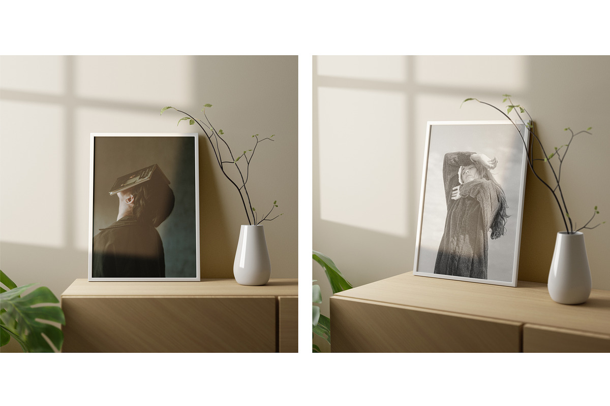 Photo Frame Mockups, a Print Template by simuradi (Photo 2 of 11)