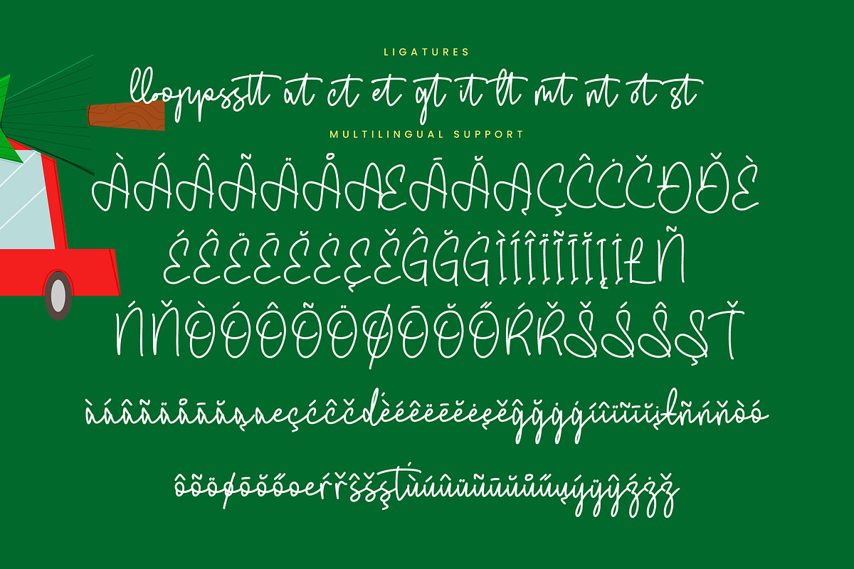 Fluffy Bloom Charming Monoline Han, a Script Font by Integritype Studio (Photo 14 of 15)