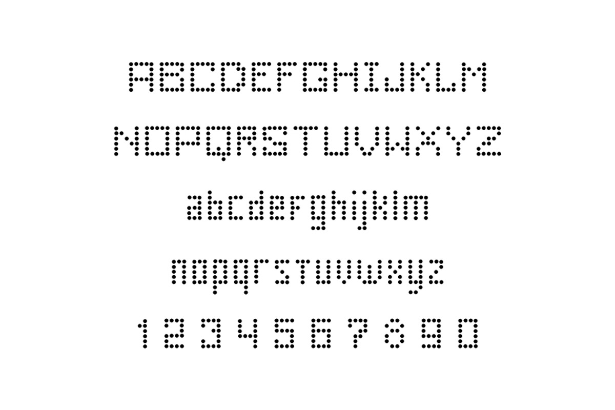 Dot Font, a Symbol Font by Volyk (Photo 2 of 2)