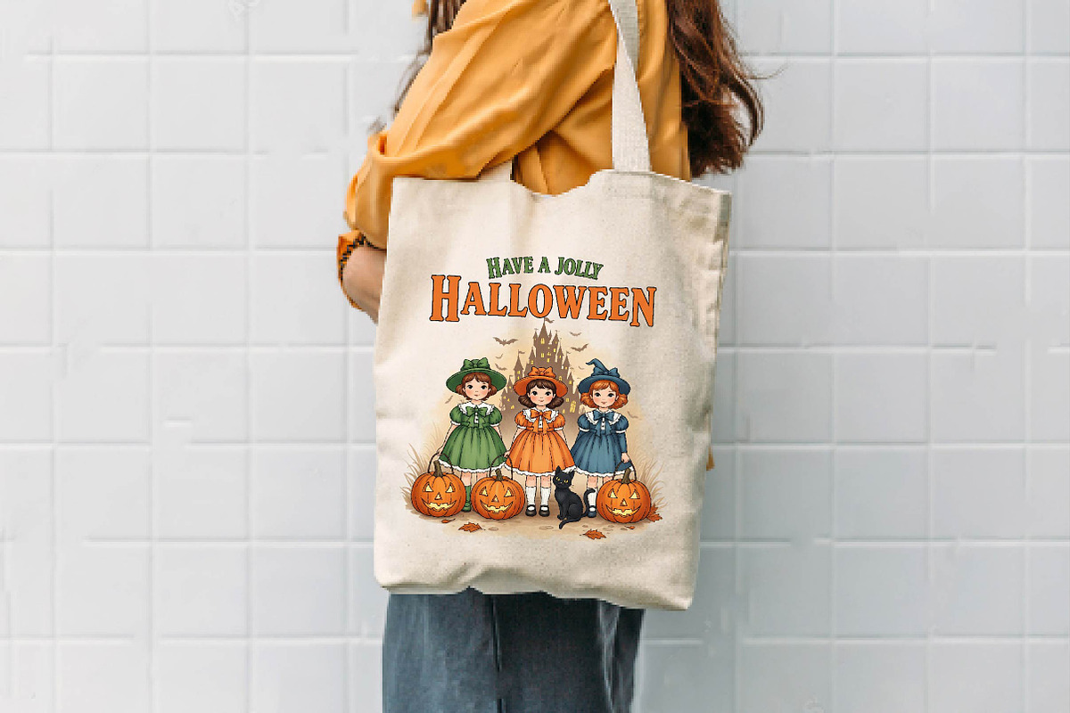 Vintage Halloween Sublimation Bundle, an Illustration by Dream Creation (Photo 4 of 5)
