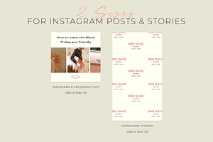 Black Friday Instagram Kit CANVA