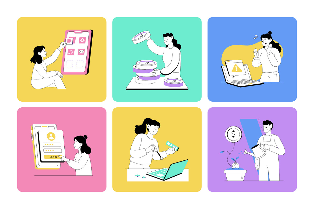 Work Illustrations, a Work Illustration by Vectors Market (Photo 8 of 12)
