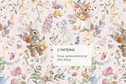 Watercolor Vintage Animal garden set, an Animal Illustration by TanyaSchuka (Thumbnail 2 of 11)
