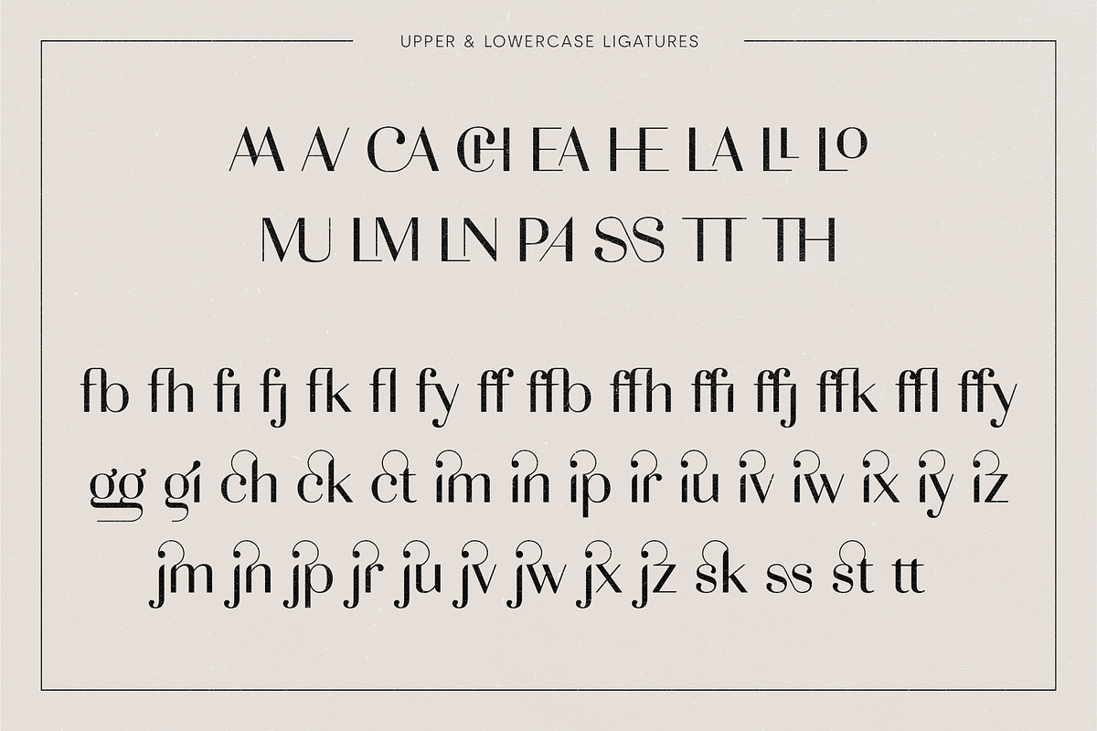 Adagio Decorative Ligature Font Duo preview 8