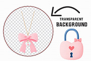 Coquette Valentines Clipart, an Illustration by Libby Wishes (Thumbnail 4 of 7)
