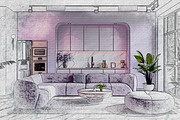 Colored Pencil Photo Template, an Action Add-On by 3d_model_tifotizi (Thumbnail 2 of 3)