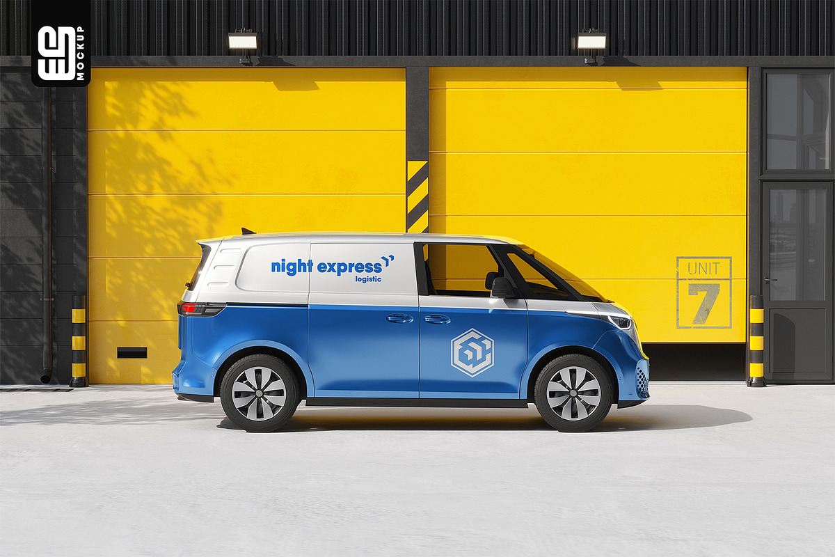 Electric Van Branding Mockup, an Advertising Mockup by SD Mockup (Photo 1 of 4)