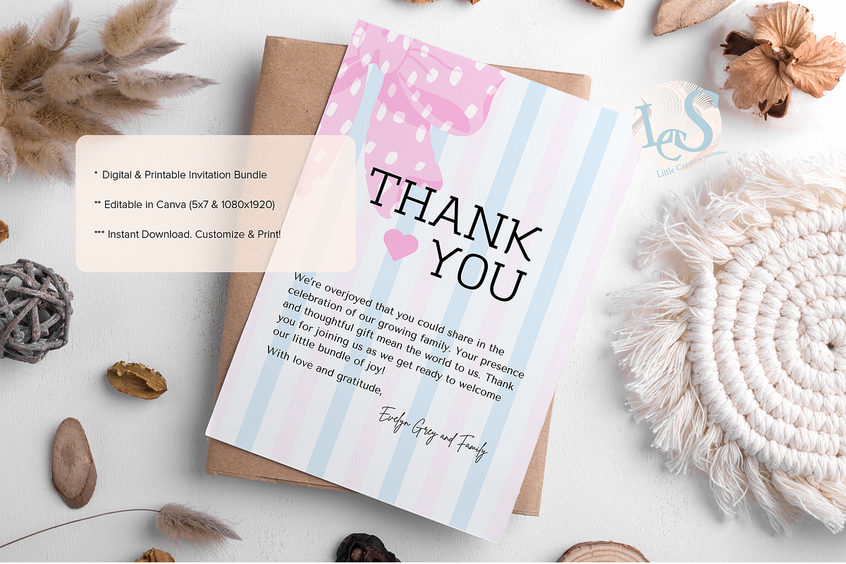 Gender Neutral Baby Shower Invites, an Invitation Template by Little Creative Scribbles (Photo 6 of 7)
