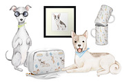 Paws and Puppies watercolor clipart, an Animal Illustration by Eves_Aquadreams (Thumbnail 8 of 8)