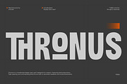 Thronus Sans Display Condendsed, a Sans Serif Font by OV Type (Thumbnail 1 of 12)