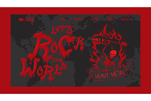 Heavy Metal Band Website Design