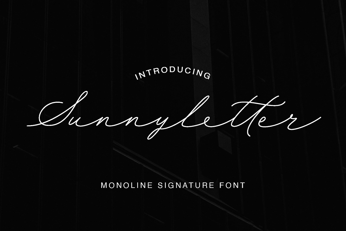Sunnyletter Modern Script, a Script Font by MJtypefoundry (Photo 1 of 10)