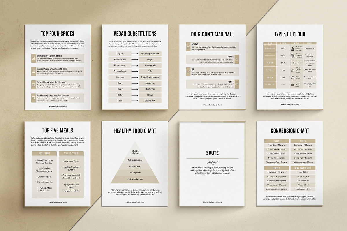 Cookbook / Recipe eBook for Canva, a Magazine Template by Wildnun Studio (Photo 16 of 20)