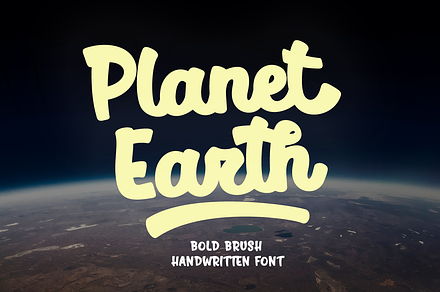 Planet Earth, a Script Font by Larin Type Co.
