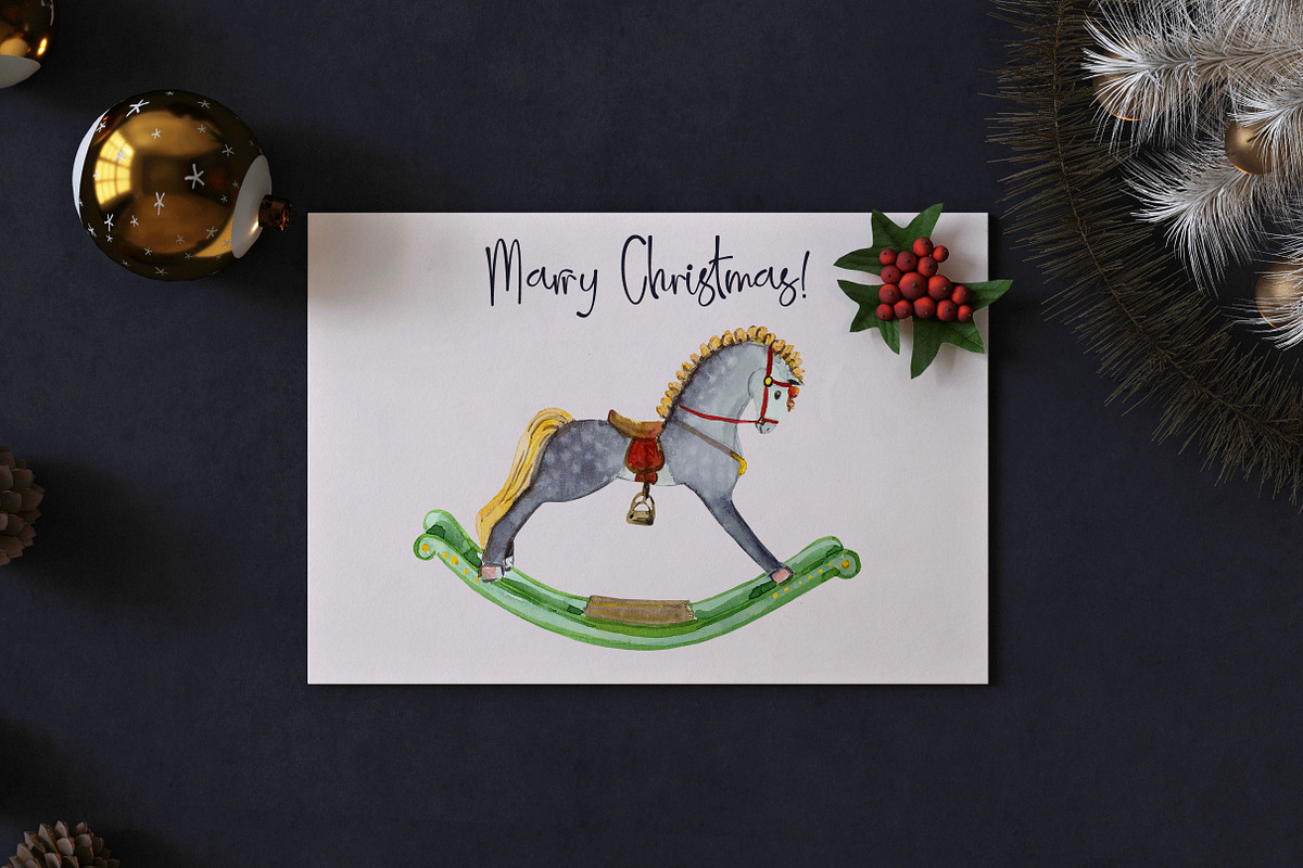 Santa Christmas Cards and Clip Arts, an Illustration by Tati Bordiu (Photo 4 of 4)
