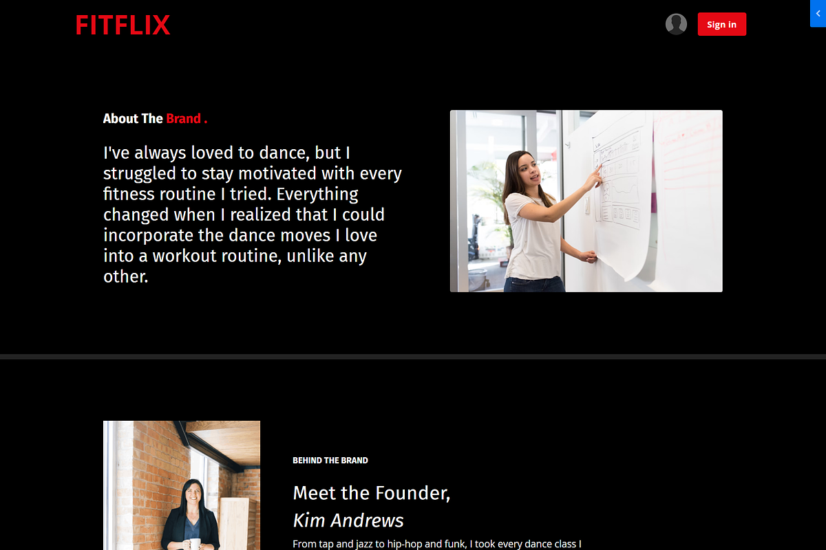 FitFlix Website Theme for Kajabi, a Landing Page Template by Dev Lab (Photo 1 of 4)