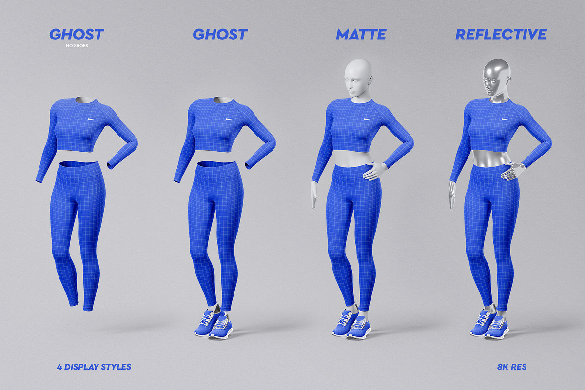 Women's Activewear Mockup Set, a Shirt Mockup by OllStore (Photo 5 of 17)