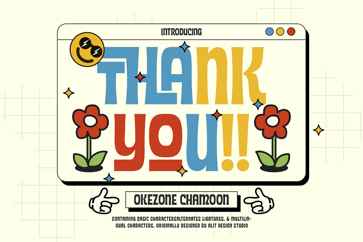 Okezone Chamoon Typeface, a Sans Serif Font by alit design (Photo 20 of 20)