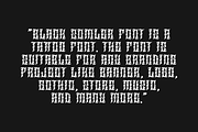 Black Somler - Tattoo Artdeco Font, a Blackletter Font by Iqsiart Studio (Thumbnail 4 of 9)