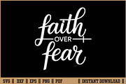 Faith Over Fear T-Shirt SVG Design, a Seasonal Illustration by Handy Arts Studio (Thumbnail 1 of 3)