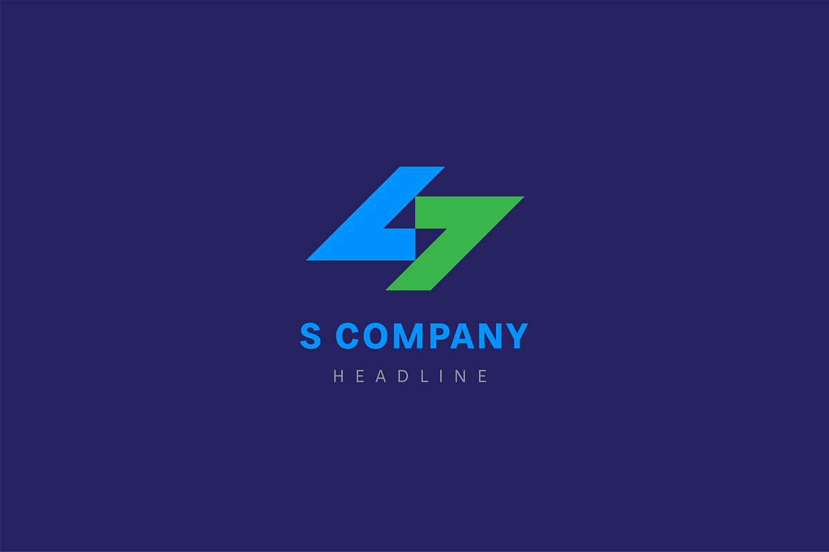 S arrow logo template., a Branding & Logo Template by Anton Akhmatov (Photo 3 of 3)