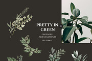 Watercolor greenery foliage set, an Illustration by Grace Noboa Illustrations (Thumbnail 3 of 9)