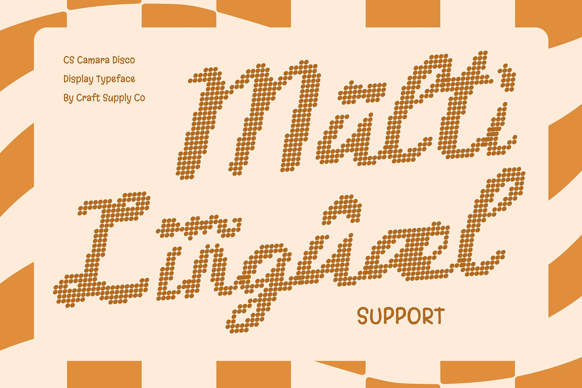 CS Camara Disco, a Script Font by Craft Supply Co. (Photo 7 of 8)