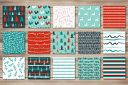 35 Merry Christmas patterns., a Pattern Graphic by Katya_lu (Thumbnail 3 of 6)