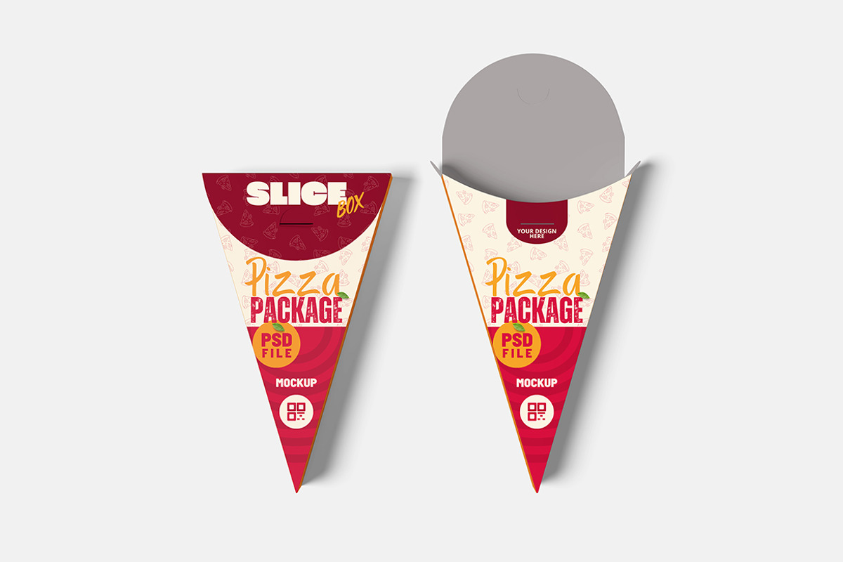 Slice Box Pizza Mockup, a Product Mockup by MrLetters (Photo 2 of 5)