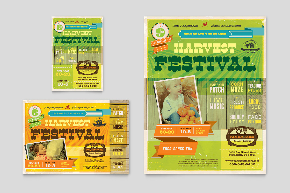 Harvest Festival Flyer Template, a Flyer Template by StockLayouts (Photo 3 of 3)