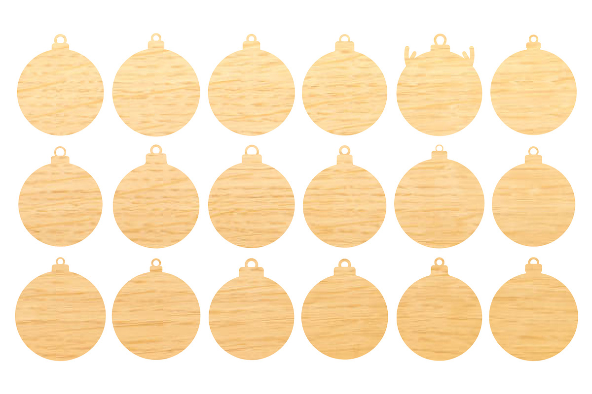 Christmas Ornaments Laser Cut SVG, an Object Graphic by DreamCafeArt (Photo 5 of 7)