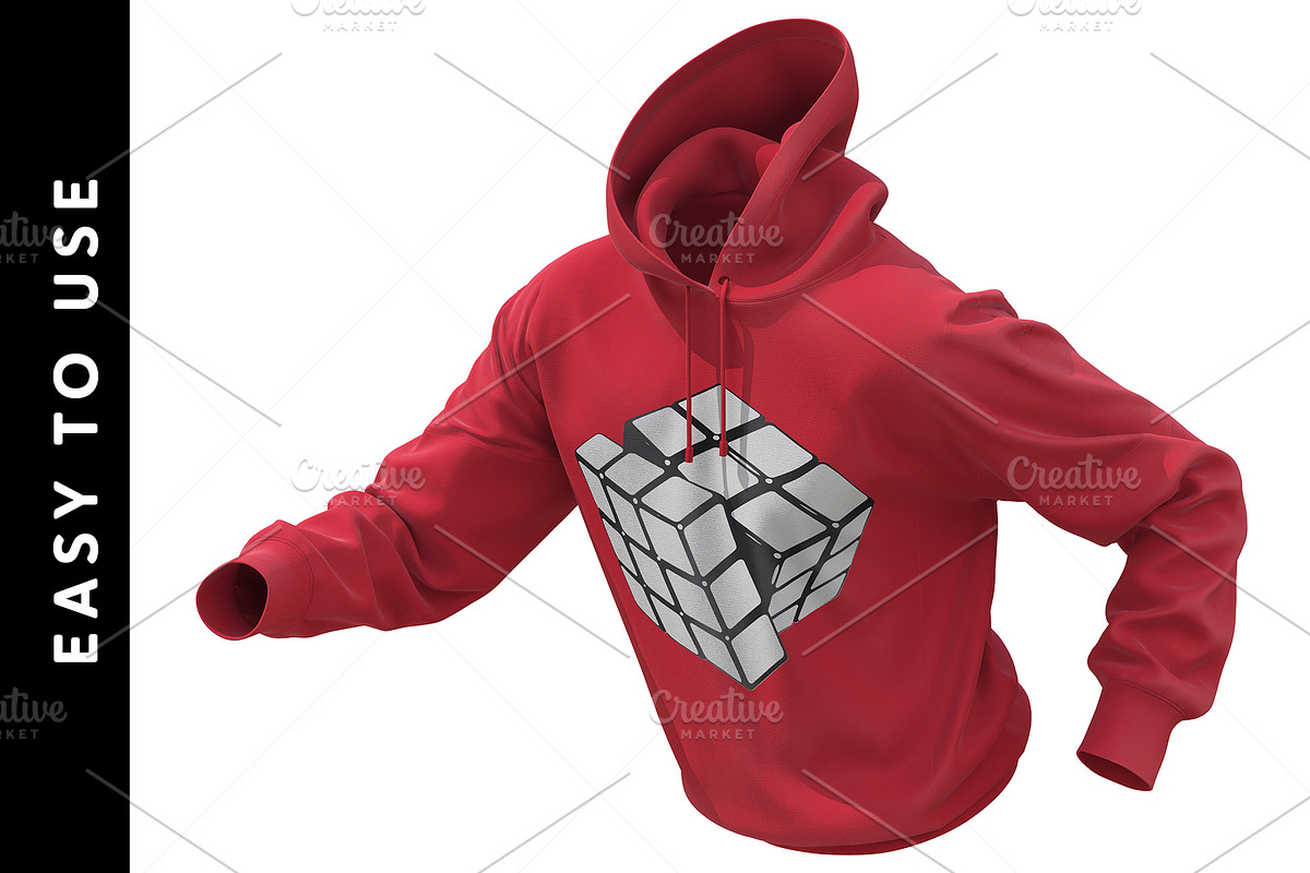 Dynamic Hoodie Mockup, a Hoody Mockup by LESZ Design (Photo 5 of 8)