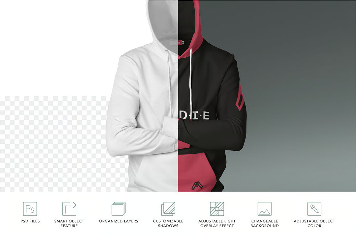 Hoodie Mockup, a Hoody Mockup by megostudi0 (Photo 7 of 7)