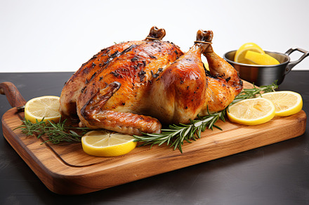Juicy marinate grilled healthy chick, a Background Photo by Pixeness