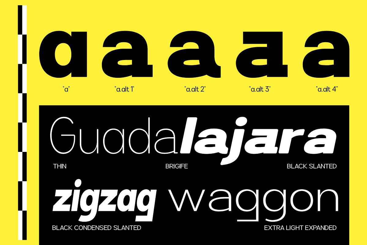 Brigife - Family Font, a Sans Serif Font by Rastype (Photo 7 of 11)