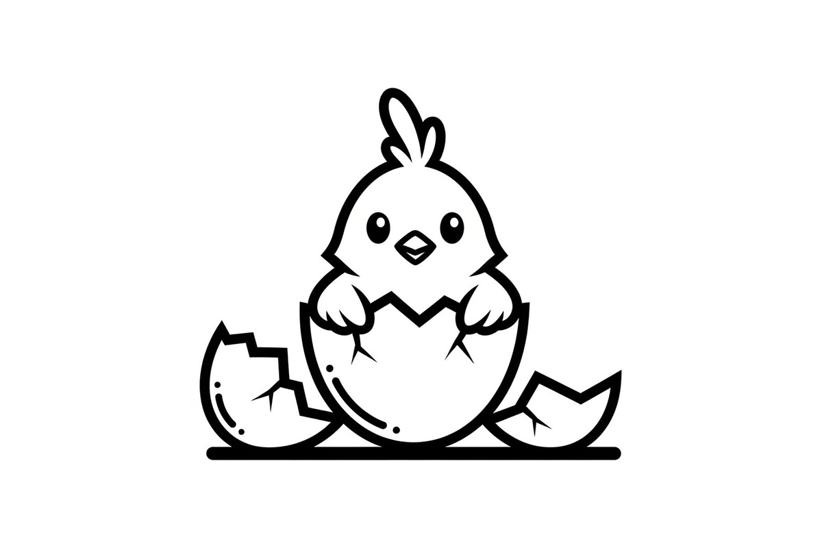 Cute Easter Chick Hatch Vector Bundl, an Illustration by jahid234 (Photo 49 of 51)