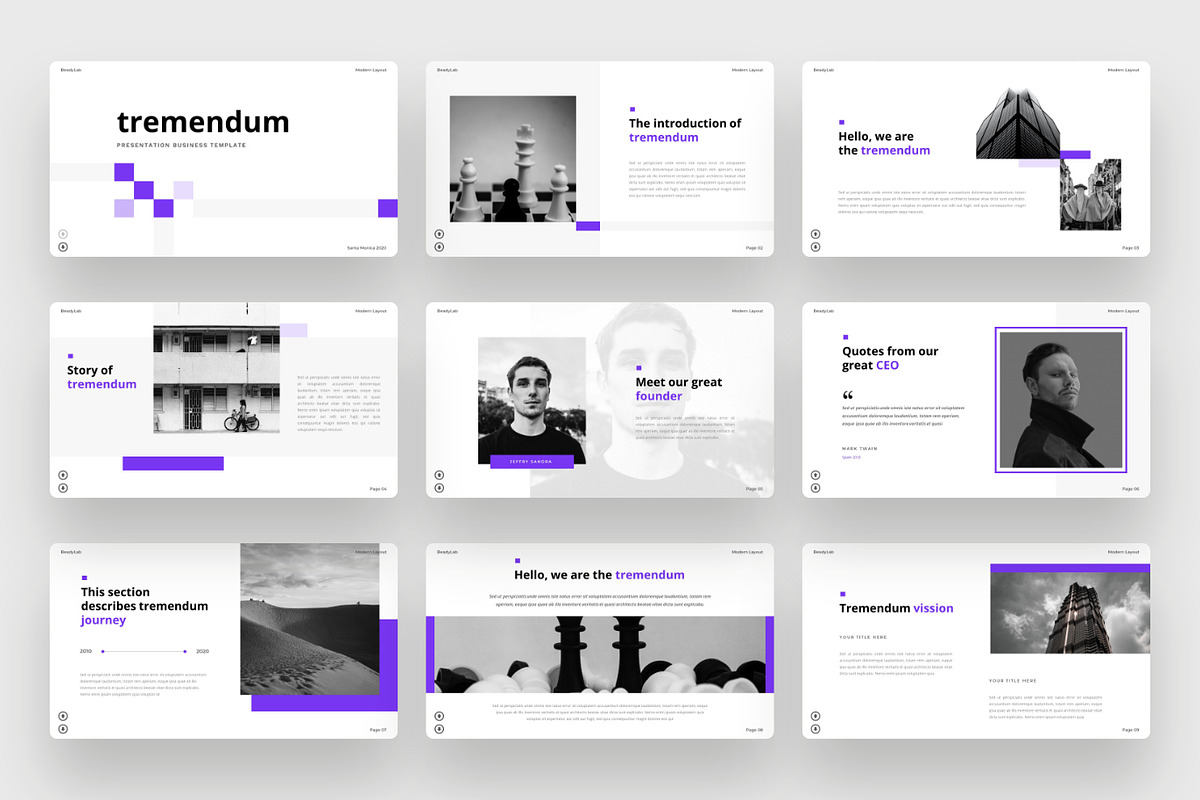 Tremendum - Business PowerPoint, a Presentation Template by BeadyLab (Photo 2 of 6)