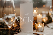 Card Menu Mockup, 4x9 Menu Mock, a Product Mockup by TatiMockup (Thumbnail 1 of 4)