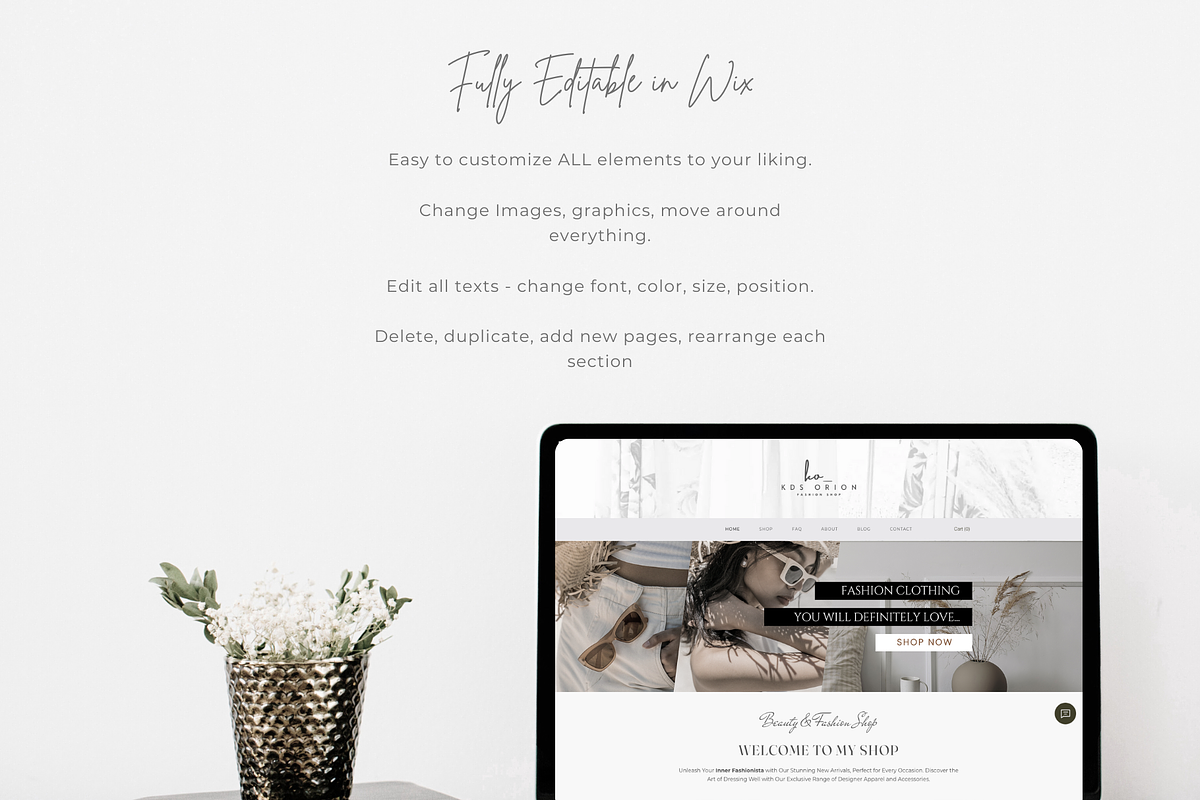 Wix Website Online Clothing Store, a Wix Template by Kromatic Design Studio (Photo 8 of 10)