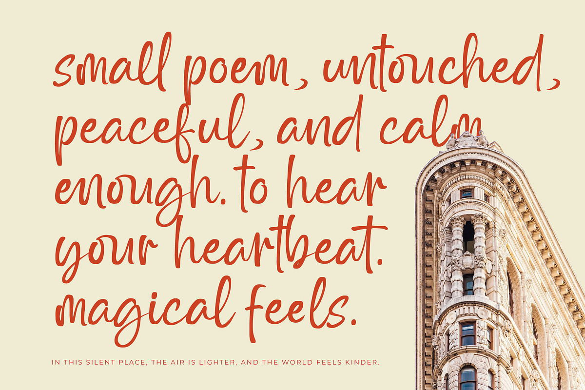 Outline Delighta Aesthetic Font, a Script Font by Letterena Studios Script (Photo 13 of 20)