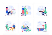 Flat Nursing Illustrations, a Healthcare Illustration by Prosymbols (Thumbnail 5 of 6)