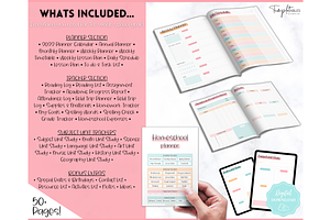 Homeschool Planner Printable - 50 Pg