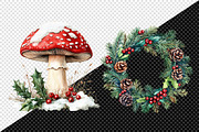Woodland Christmas Clipart, an Illustration by Creative Art (Thumbnail 5 of 10)